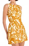 Amanda Uprichard Avellina Fitted Skort Romper In Botticelli Print In Multi