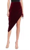 Amanda Uprichard Aviette Skirt In Wine In Pink