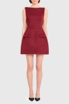 Amanda Uprichard Banco Dress In Burgundy