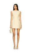 Amanda Uprichard Banco Dress In Cornsilk