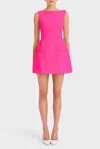 Amanda Uprichard Banco Mini Dress In Viva In Pink
