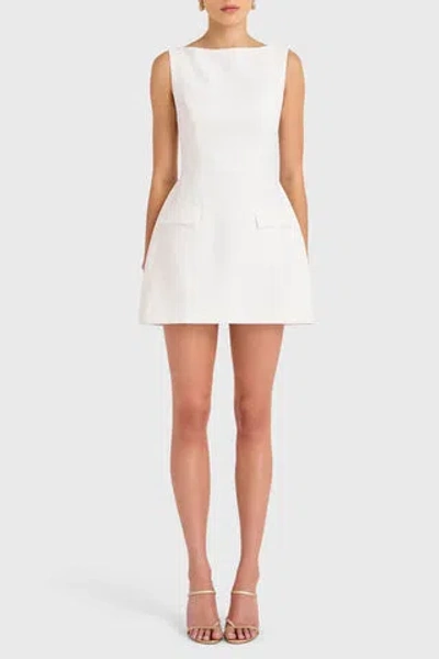 Amanda Uprichard Banco Dress In Ivory
