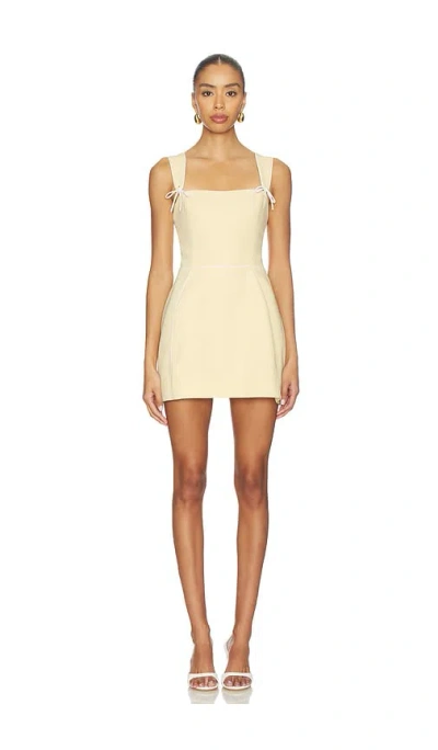 Amanda Uprichard Baylee Romper In Gold