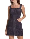 Amanda Uprichard Becker Mini Dress In Graphite In Purple