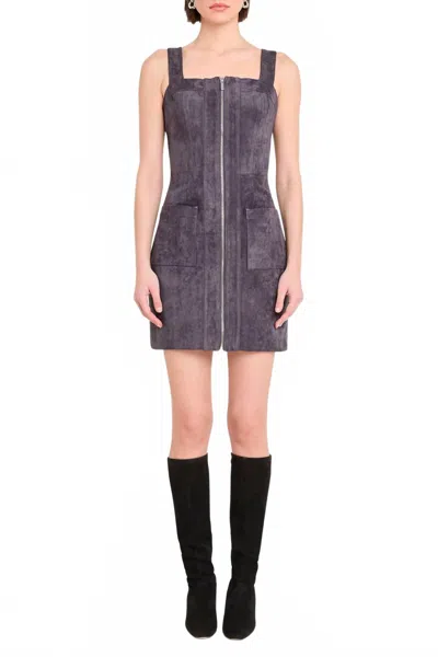 AMANDA UPRICHARD BECKER MINI DRESS IN GRAPHITE