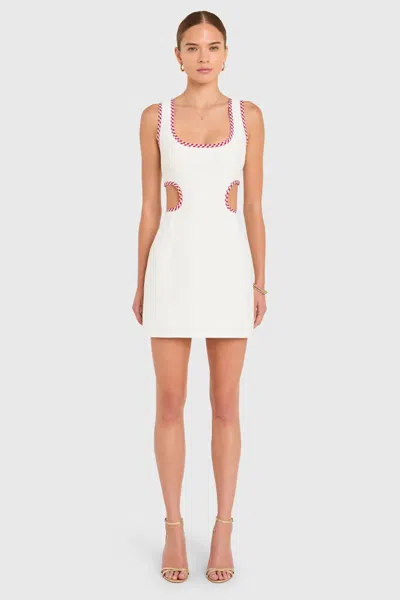 Amanda Uprichard Beeba Mini Dress In White