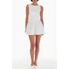 Amanda Uprichard Bellini Satin Bodice Romper In White