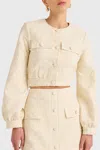 Amanda Uprichard Bello Jacket In Muslin