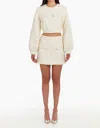 Amanda Uprichard Bello Jacket In Muslin In White