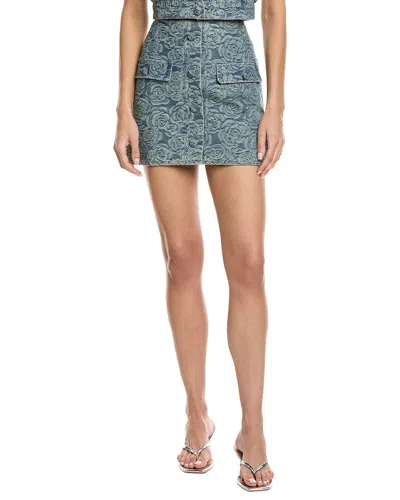 Amanda Uprichard Bello Mini Skirt In Blue