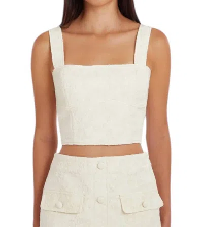 Amanda Uprichard Bello Top In Muslin In Multi