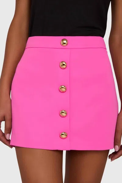 Amanda Uprichard Benton Skirt In Aster Pink