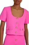 Amanda Uprichard Benton Top In Aster In Pink