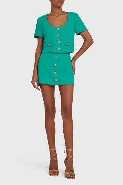 Amanda Uprichard Benton Top In Seafoam