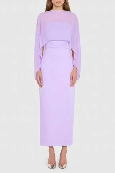 Amanda Uprichard Berkshire Midi Dress In Purple