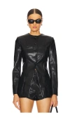 Amanda Uprichard Berlin Jacket In Black
