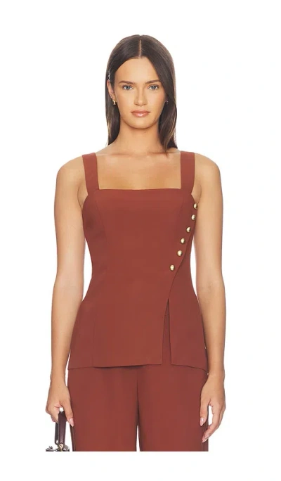 Amanda Uprichard Bernice Top In Brown