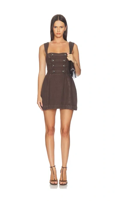 Amanda Uprichard Bethany Romper In Cocoa