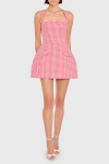 Amanda Uprichard Bethany Skort Romper In Pink