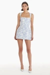 Amanda Uprichard Bethany Skort Romper In English Blue