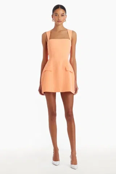 Amanda Uprichard Bethany Skort Romper In Guava