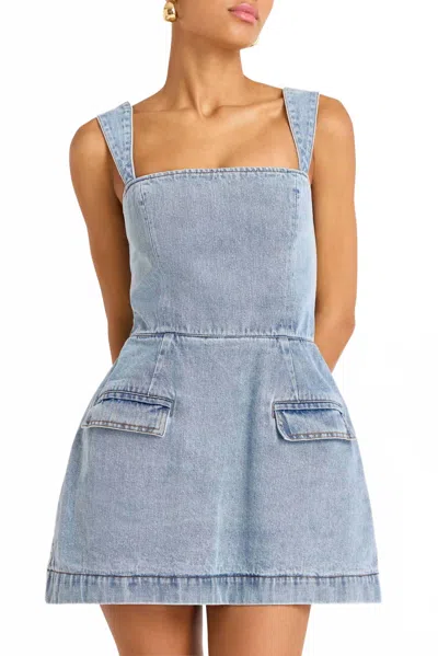 Amanda Uprichard Bethany Mini Skort Romper In Destiny Wash In Multi