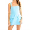 Amanda Uprichard Bethany Skort Romper In Pacific In Animal Print