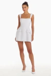 Amanda Uprichard Bethany Skort Romper In Ivory