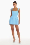 Amanda Uprichard Bethany Skort Romper In Pacific