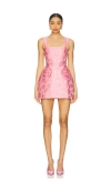 Amanda Uprichard Bethany Skort Romper In Rose