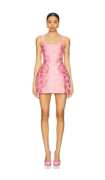 Amanda Uprichard Bethany Skort Romper In Rose