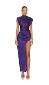 Amanda Uprichard Biella Maxi Dress In Purple