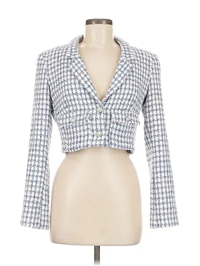 Pre-owned Amanda Uprichard Blazer Jacket In Blue