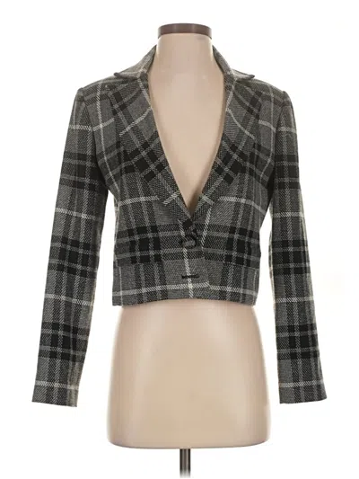 Pre-owned Amanda Uprichard Blazer Jacket In Gray