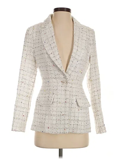 Pre-owned Amanda Uprichard Blazer Jacket In Ivory