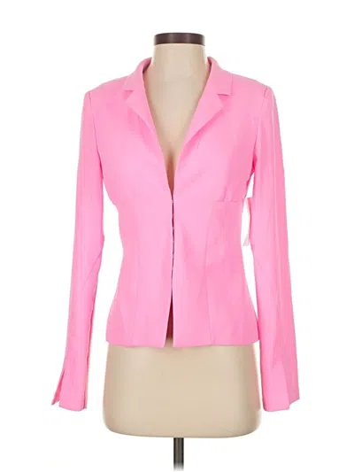 Amanda Uprichard Blazer Jacket In Pink