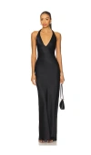 Amanda Uprichard Bondi Maxi Dress In Black