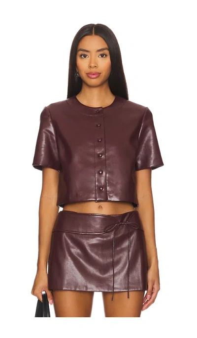 Amanda Uprichard Braswell Top In Russet