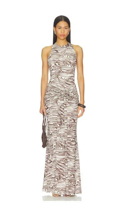 Amanda Uprichard Breana Maxi Dress In Aurora Print