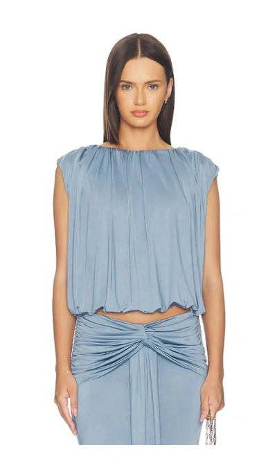 Amanda Uprichard Breana Top In Blue