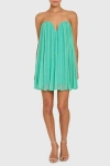 Amanda Uprichard Briella Mini Dress In Caribbean In Green