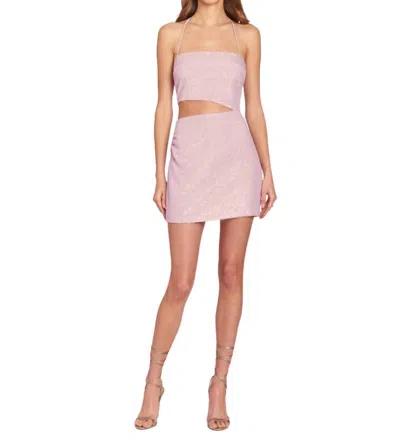 Amanda Uprichard Brinley Mini Dress In Lavender In Multi
