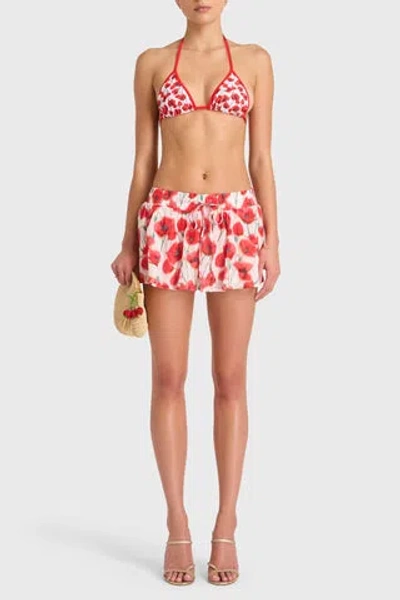 Amanda Uprichard Brio Shorts In Poppy Field