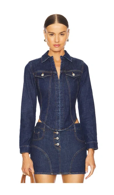 Amanda Uprichard Bristol Top In Heritage Wash