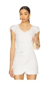 Amanda Uprichard Bryant Top In White