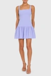 Amanda Uprichard Katina Skort Romper In Purple