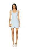 Amanda Uprichard Caligari Dress In Baby Blue