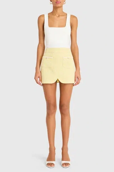Amanda Uprichard Caligari Skirt In Yellow