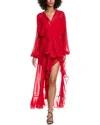 Amanda Uprichard Calliope Maxi Dress In Red