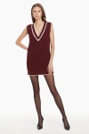 Amanda Uprichard Cambridge Vest In Burgundy